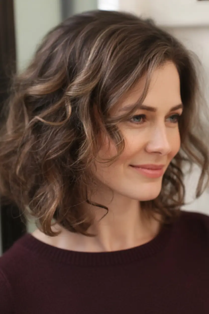 Best Fall 2025 Hair Color Trends for Women 40+ Classic Bob with Soft Cinnamon Curls