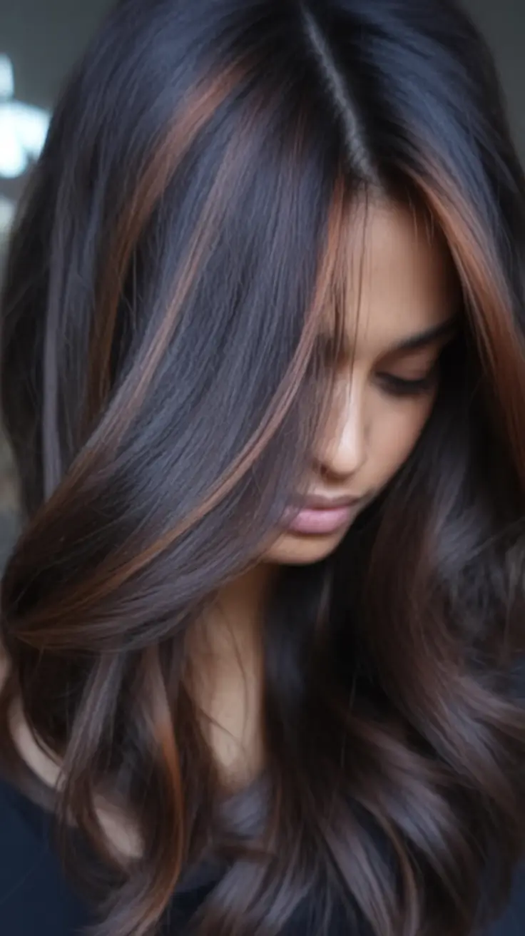 Best Fall Brown Hair Colors to Try in 2025 Chestnut Ribbon Highlights with a Smooth Finish