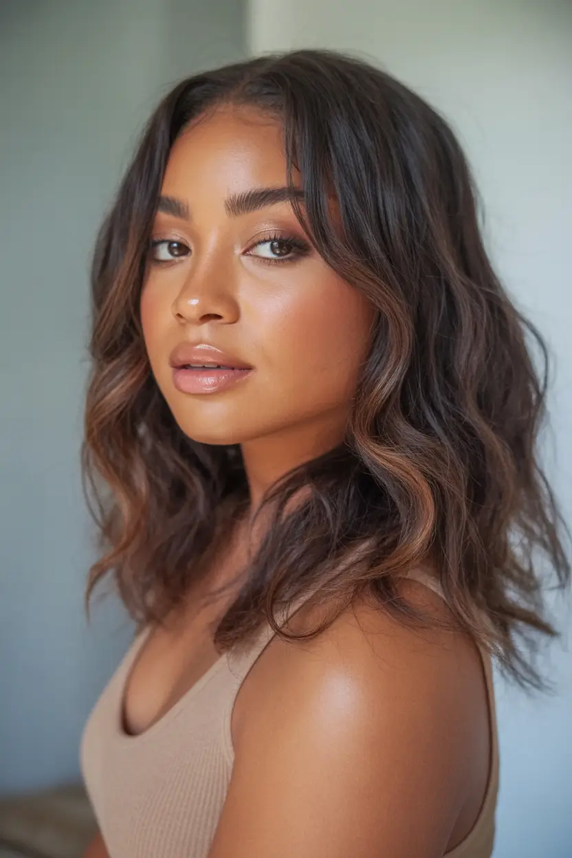 Best Fall Brown Hair Colors to Try in 2025 Mocha Curls with Soft Caramel Highlights