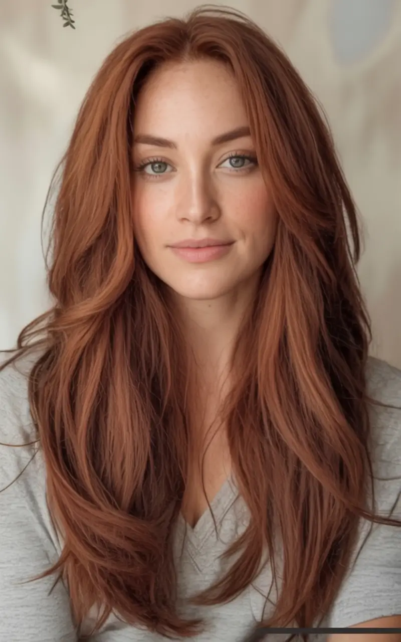 Best Fall Hair Colors for Warm Skin Tones 2025 Rust-Toned Layers With Subtle Radiance