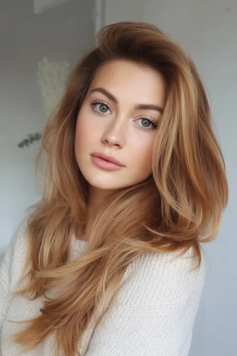 Best Fall Hair Colors for Warm Skin Tones 2025 Golden Auburn Blowout