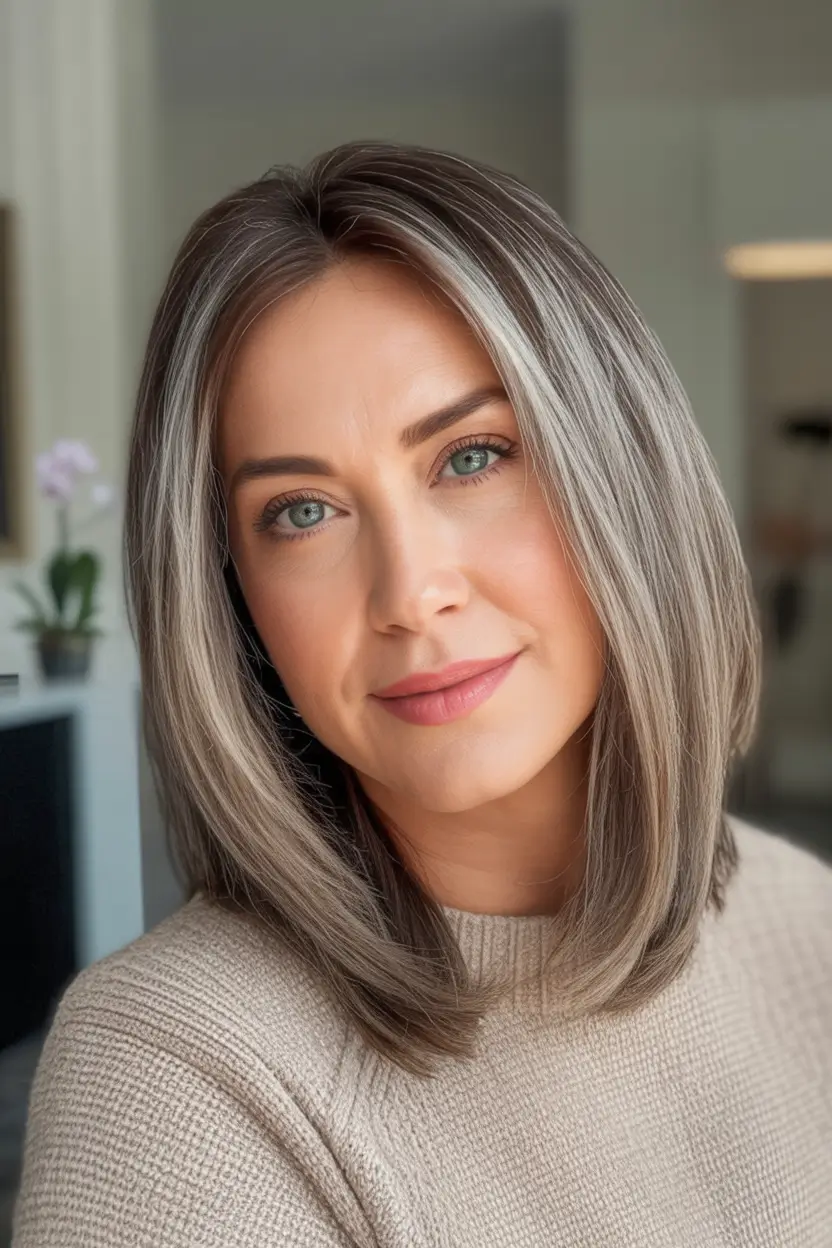 Blonde Hair Color Ideas for Fall 2025 Cool Taupe Blonde with Low Lights