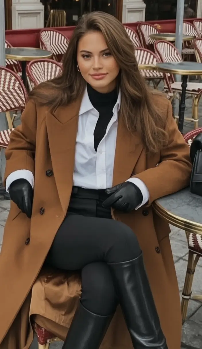 Fall 2025 Fashion Inspiration for Stylish Women Power Neutrals in Parisian Layers