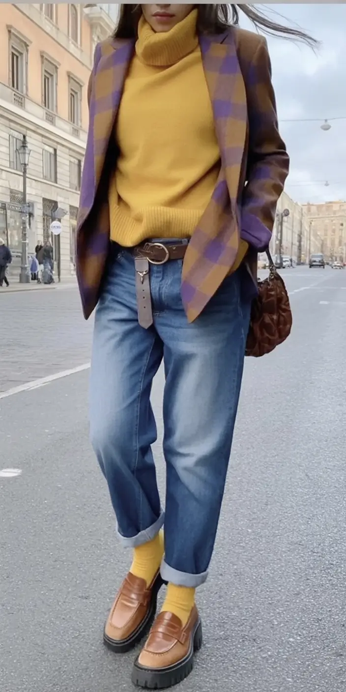 Fall 2025 Fashion Inspiration for Stylish Women Bold Color Theory for Crisp Days