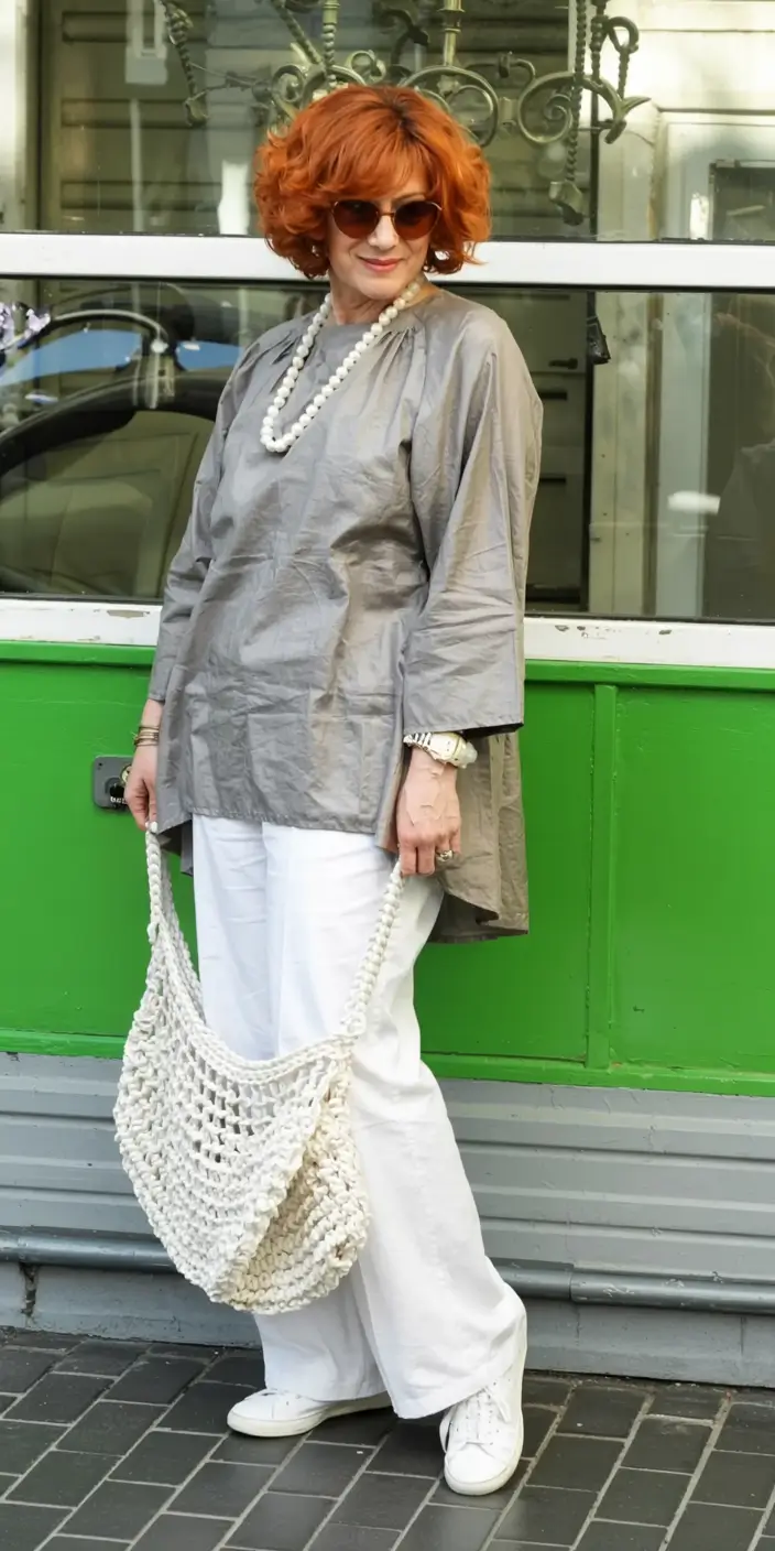 Fall 2025 Hair Color Inspiration for Women Over 60 Soft Red Bob and Earthy Neutrals Casual Chic with Personality