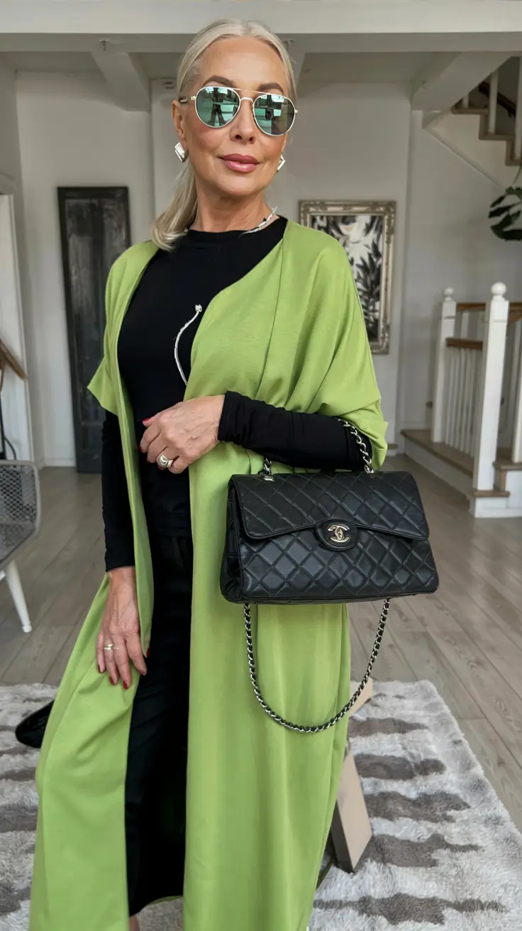 Fall 2025 Hair Color Inspiration for Women Over 60 Lime Green Layers and Luxe Texture