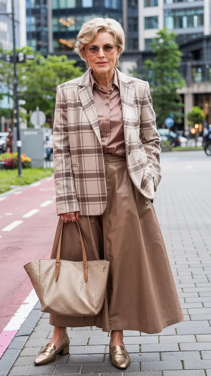 Fall 2025 Hair Color Inspiration for Women Over 60 Caramel Swirl and Textural Neutrals Business Casual on the Go