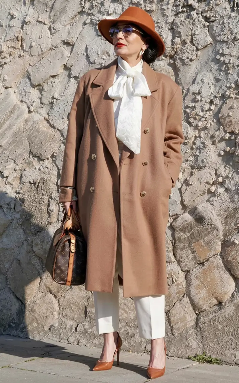 Fall 2025 Hair Color Inspiration for Women Over 60 Classic Camel Modern Bow