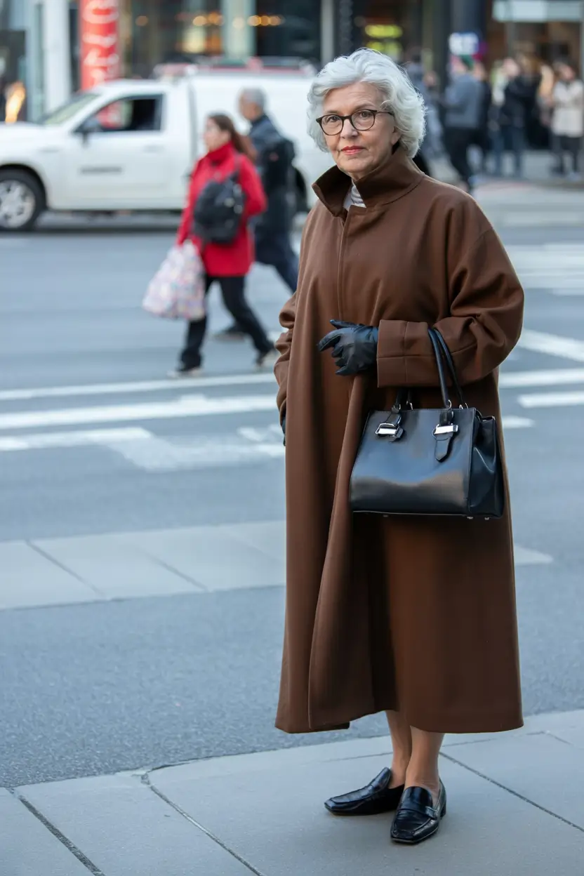 Fall 2025 Hair Color Inspiration for Women Over 60 Cocoa Statement with Noir Gloss