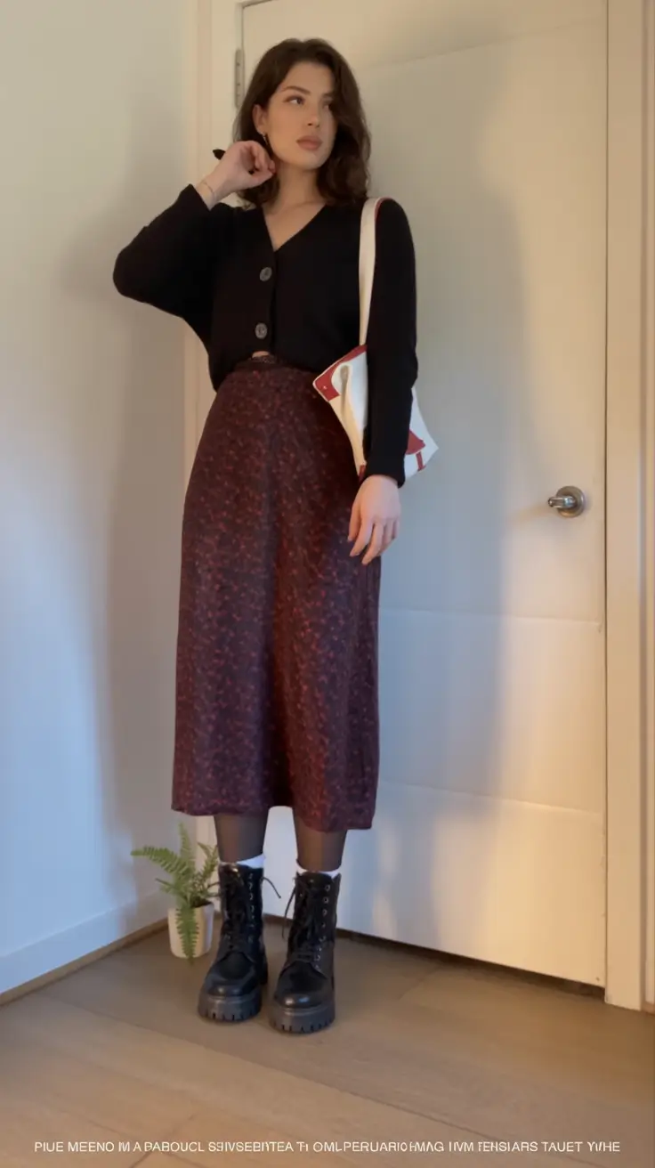 Fall 2025 looks: tremdy outfits with skirts Indie Girl Autumn with a Twist