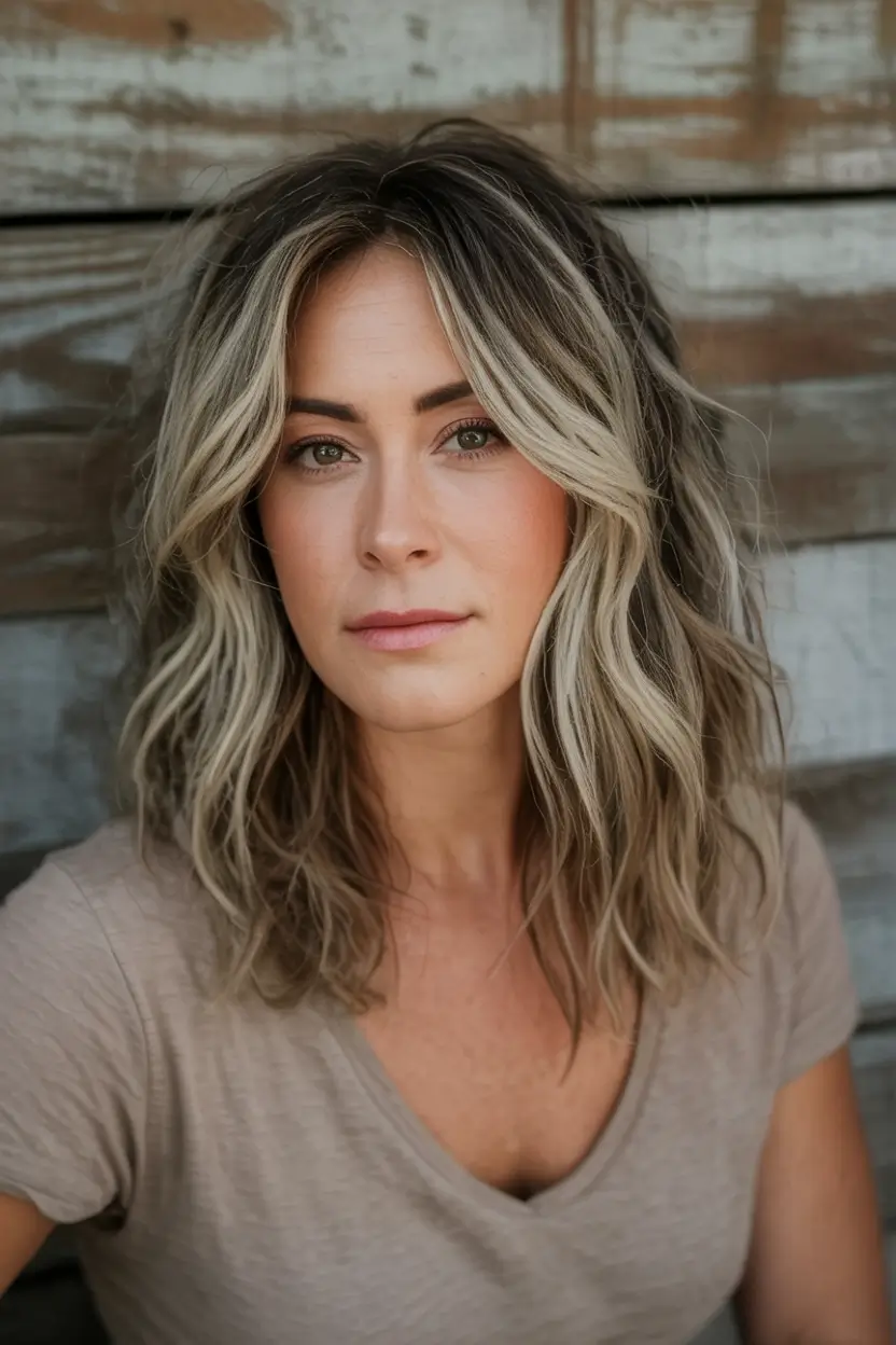 2025 Fall Hair Color Looks for Women 50+ Beachy Ash Bronde for Low-Maintenance Glam