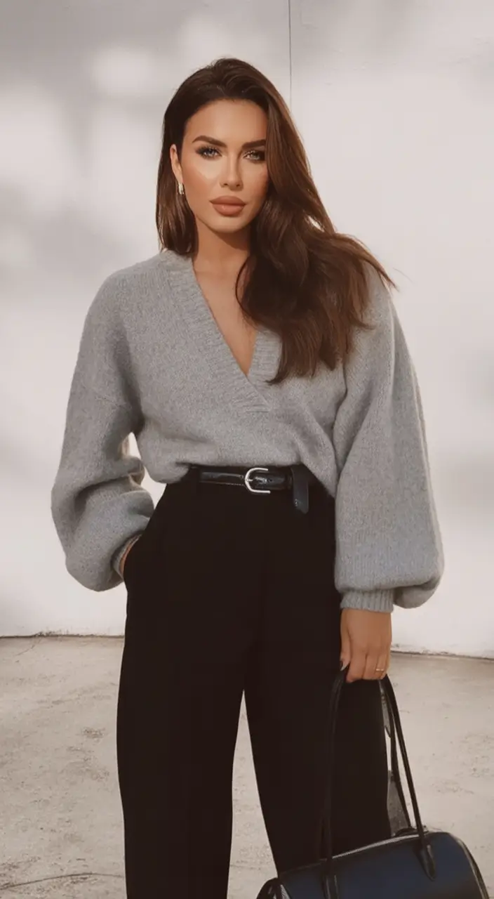 Fall outfits ideas for a fashionable 2025 lookbook Relaxed Volume in Shades of Soft and Strong