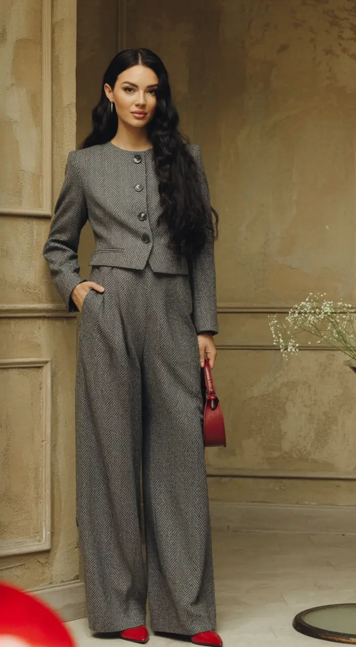 Fall outfits ideas for a fashionable 2025 lookbook Timeless Grey Suiting with a Twist