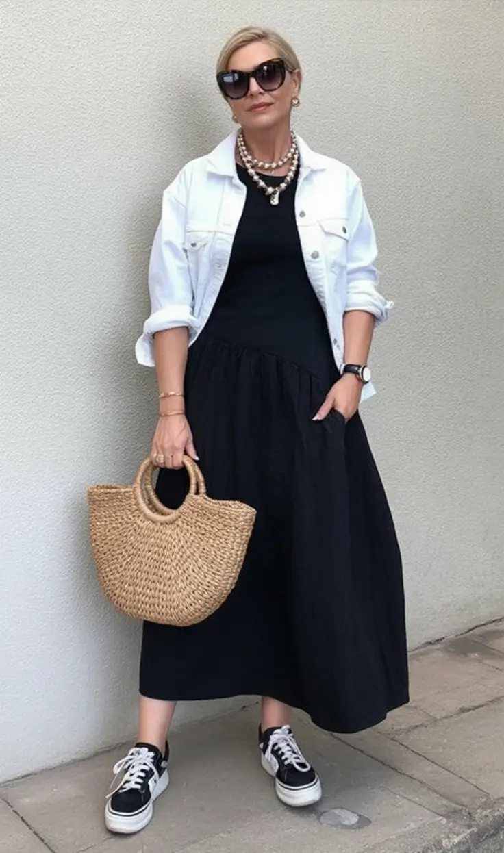 Fall 2025 fashion outfits for stylish women over 50 Playful Layers for City Days