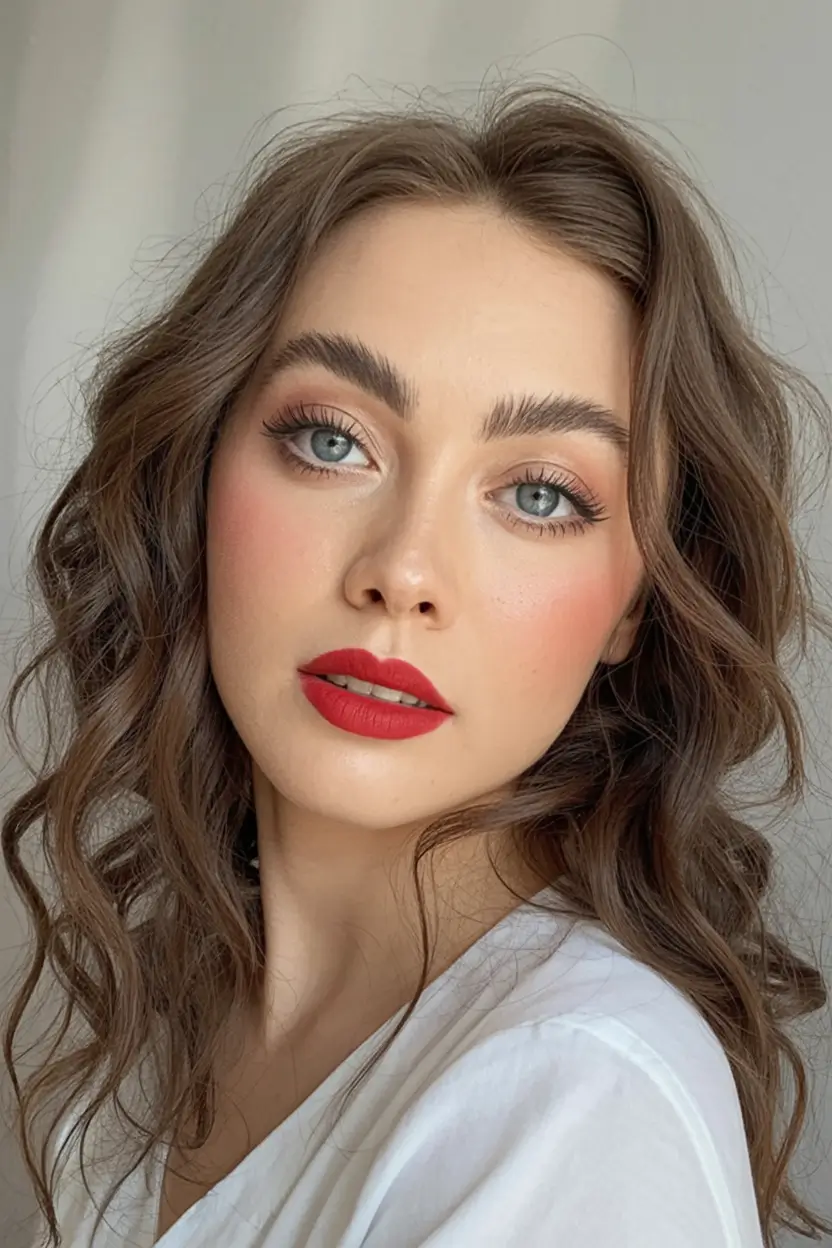 Hair Color Ideas for Fall 2025 Classic Milk Chocolate Brown with Glossy Finish