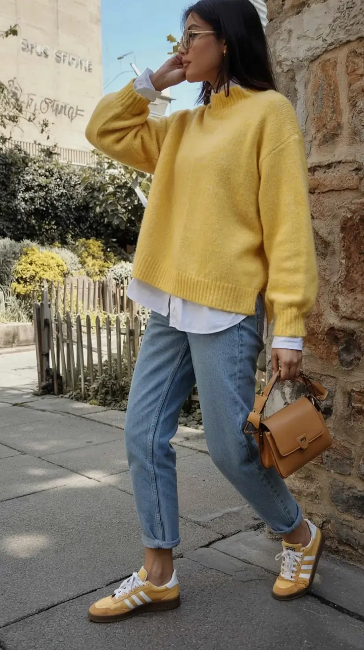 Minimalist Fall Fashion: Capsule Closet Ideas 2025 Butter Yellow Layers For Sunny Fall Mornings
