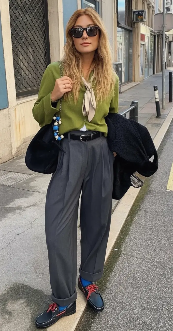 Must-try outfits combinations for fall 2025 Fresh Utility with an Olive Spark