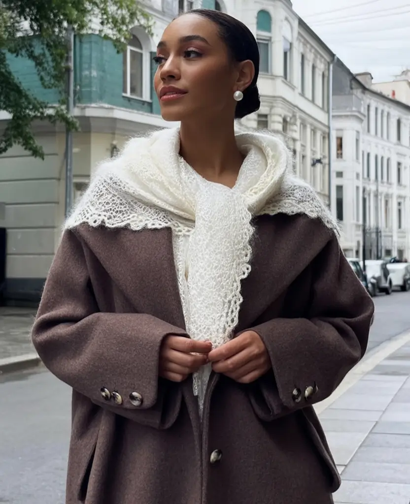 Must-try Outfits Combinations For Fall 2025 Wool Elegance With A Whisper Of Lace