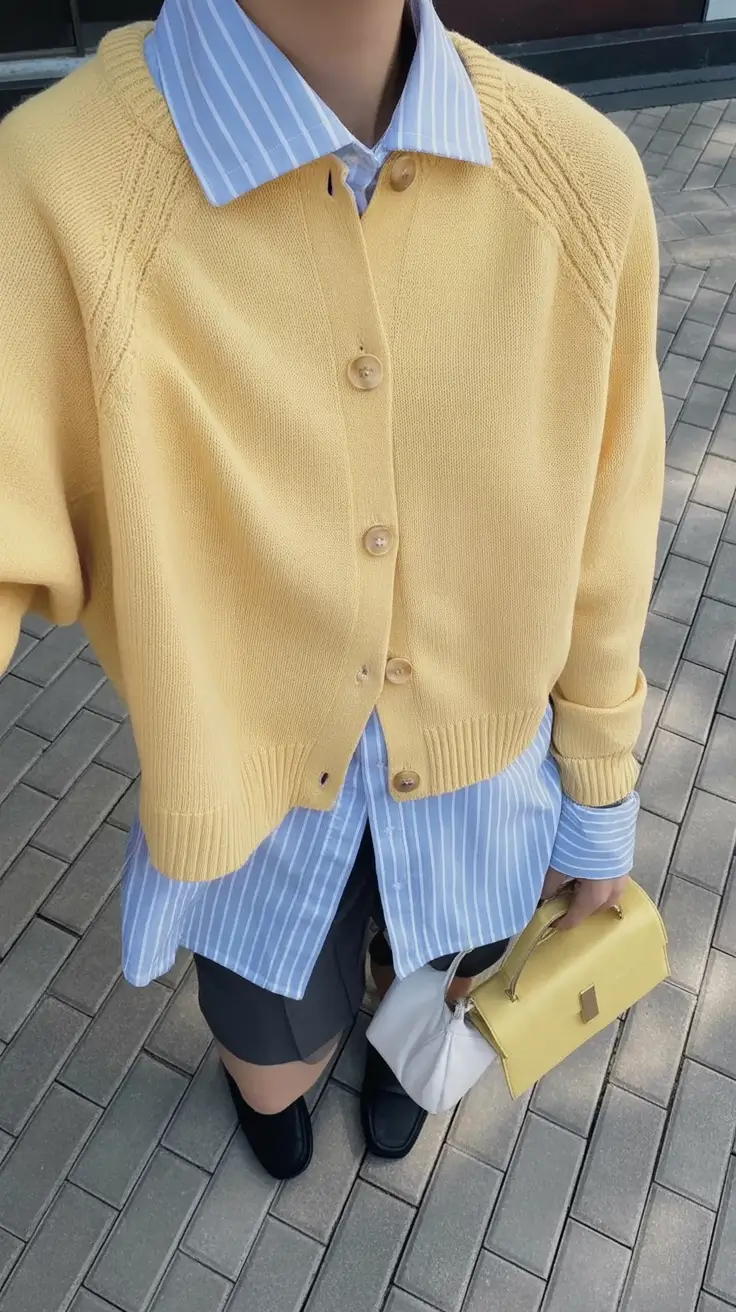 Must-try outfits combinations for fall 2025 Sunlit Layers with Mustard Cheer