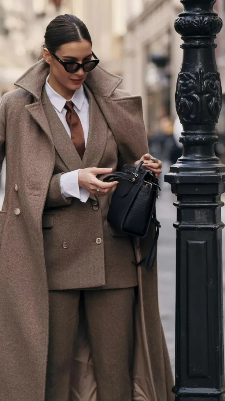Old Money outfits to Try This Fall 2025 Muted Power Dressing in a Wool Suit