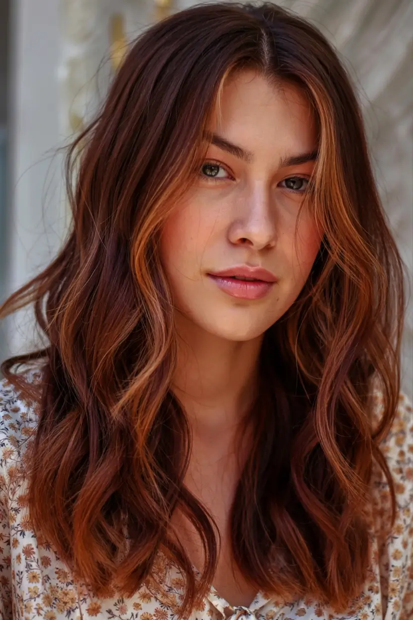 Rich Dark Brown Hair Colors for Fall 2025 Autumn Chestnut Blend