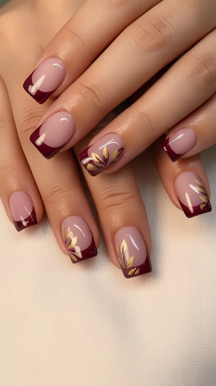 2025 Fall Nail Trends Wine French