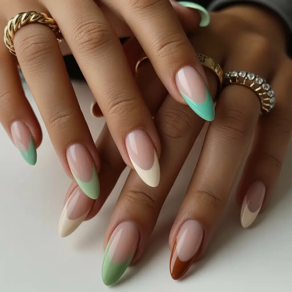 2025 Fall Nail Trends Multi-Colored Tipped Elegance