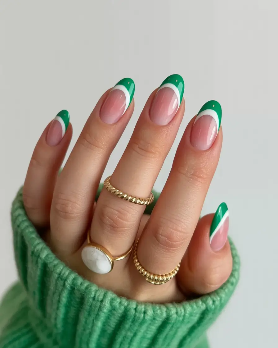 2025 Fall Nail Trends Green Almond