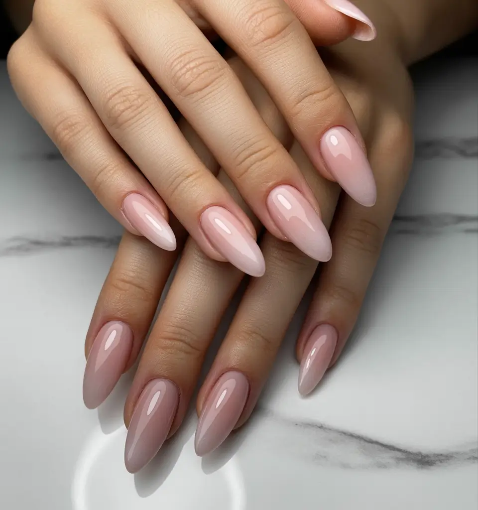 2025 Fall Stiletto Nails Soft Almond Neutral