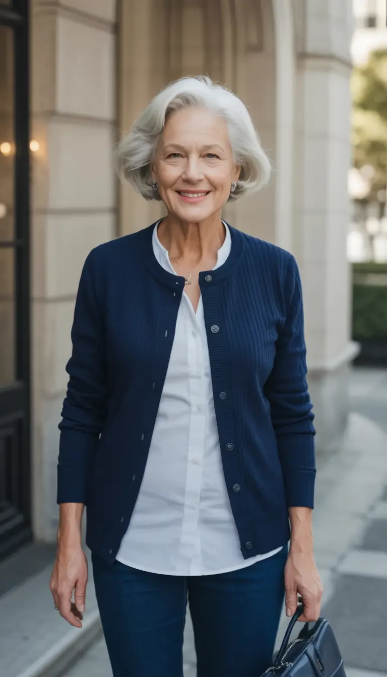 age-friendly fall outfits for 60+ women in 2025 Classic Simplicity Meets Downtown Ease