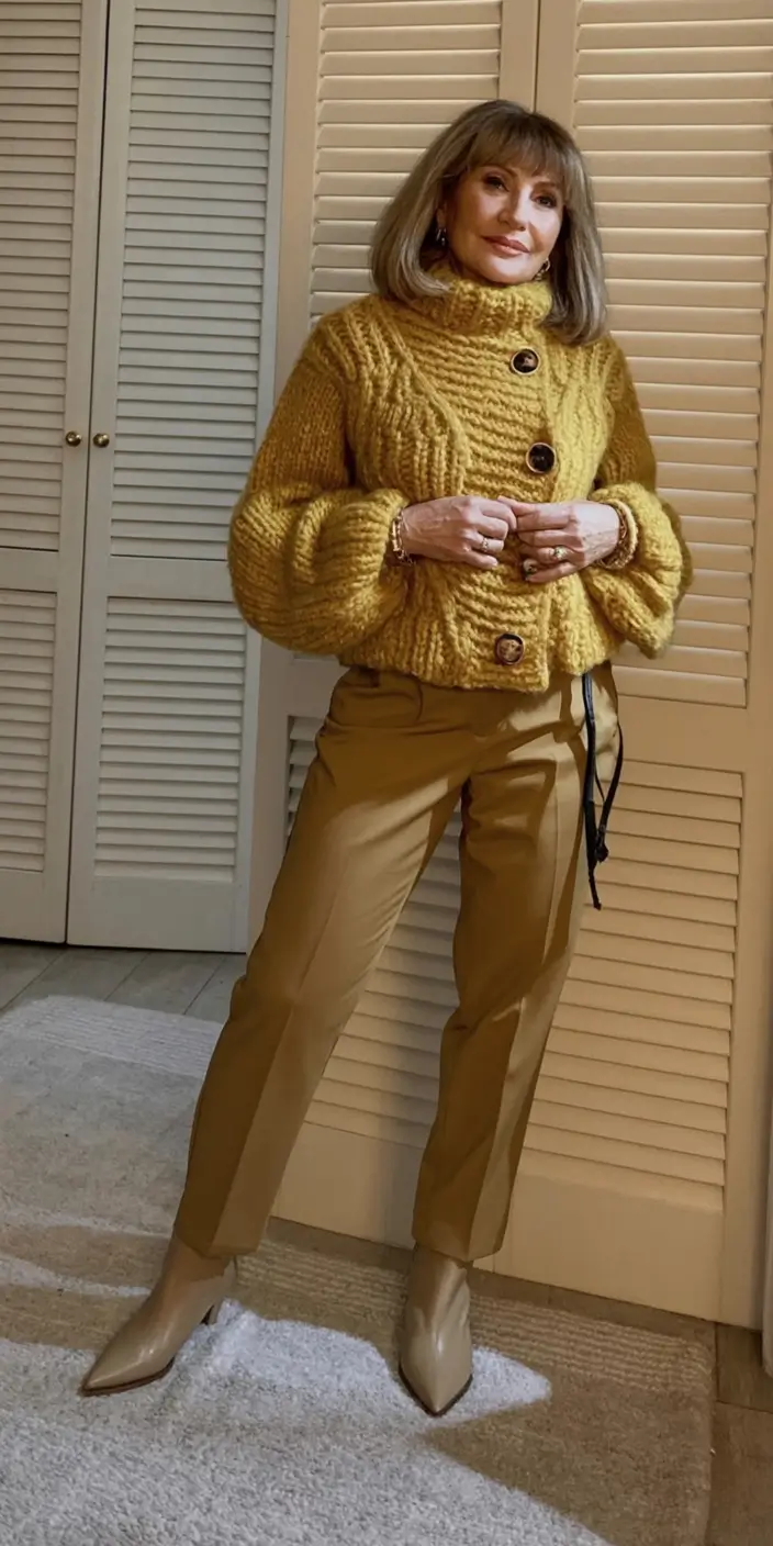 age-friendly fall outfits for 60+ women in 2025 Golden Knit and Autumn Cool