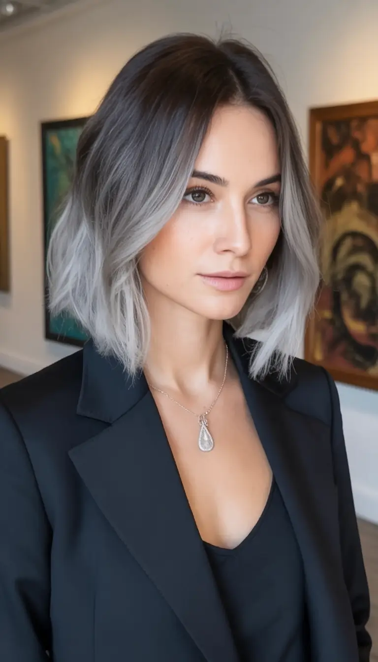 Bob Haircuts -Trending for Fall 2025 Silver Melt with Clean-Cut Confidence
