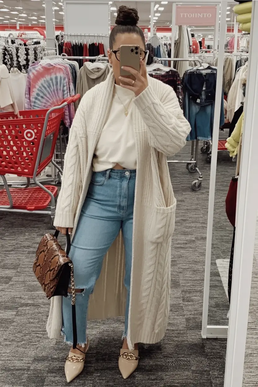 Casual September outfits Ideas 2025 Cozy Chic with Denim Staples