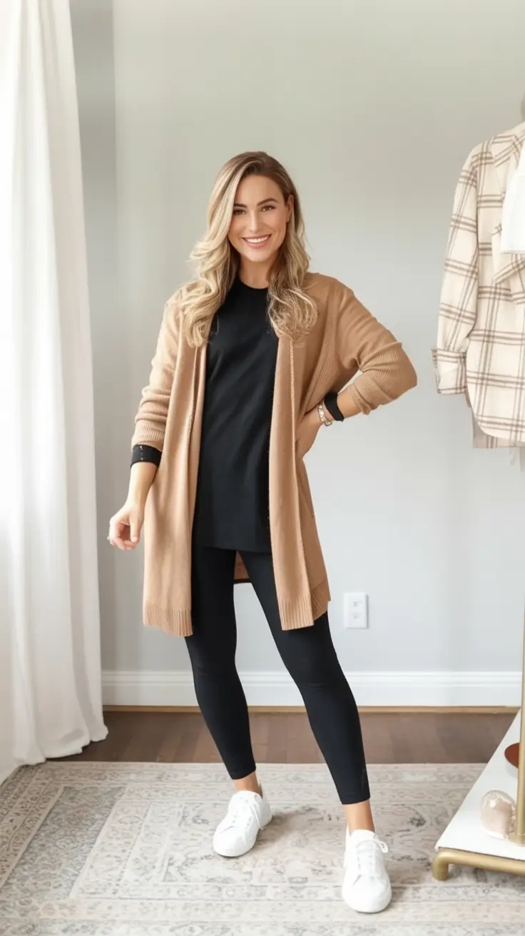 Casual September outfits Ideas 2025 Cardigan Layers for Easy Transitions