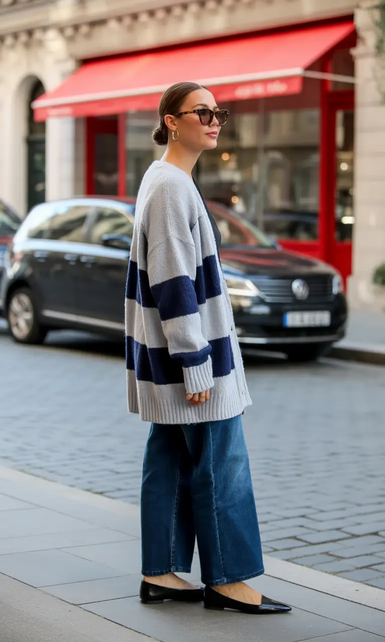 Chic Midsize outfits to Try This Fall 2025 Relaxed Street Stripes