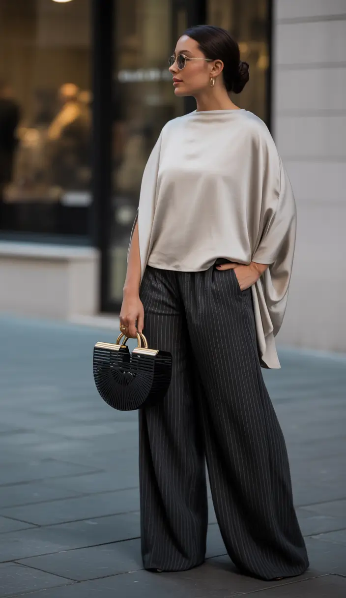 Chic Midsize outfits to Try This Fall 2025 Silky Elegance for the Office