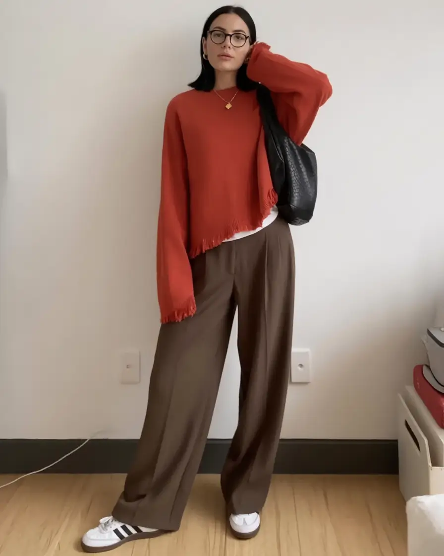 Easy fall outfits for busy moms – ideas for 2025 Rust Tones and Retro Vibes
