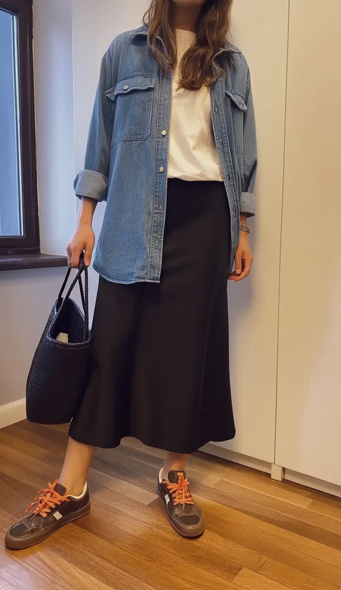 Easy fall outfits for busy moms – ideas for 2025 Denim Layers and Satin Ease