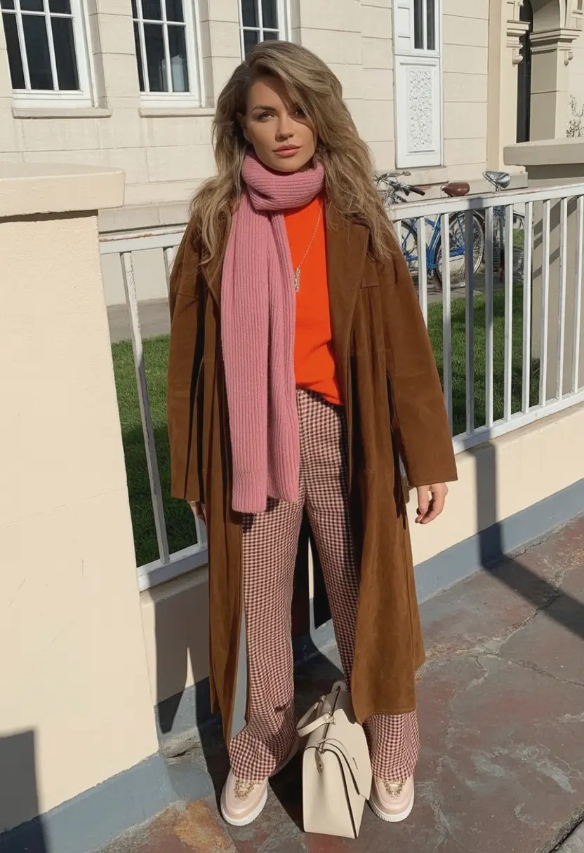 Easy fall outfits for busy moms – ideas for 2025 Color Pop with a Retro Spin