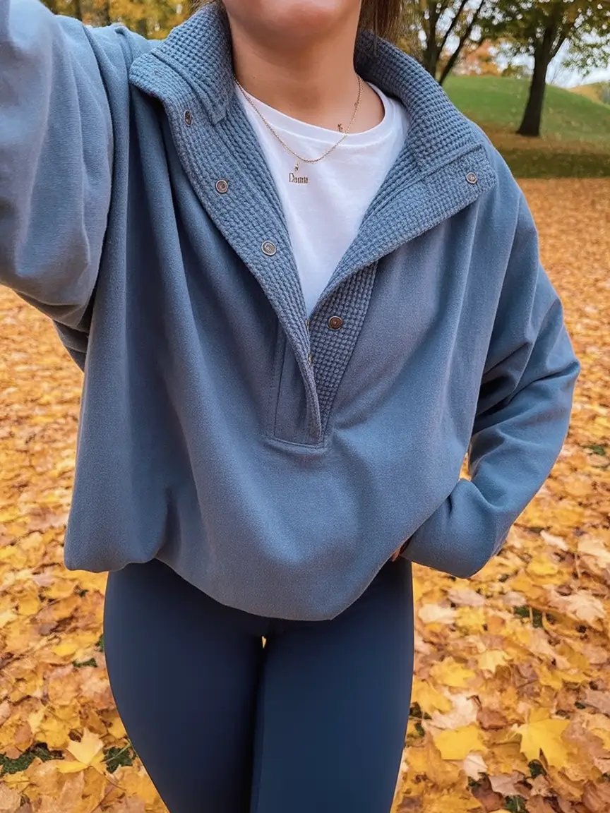 Easy fall outfits for busy moms – ideas for 2025 Fleece and Leggings: Updated Classic