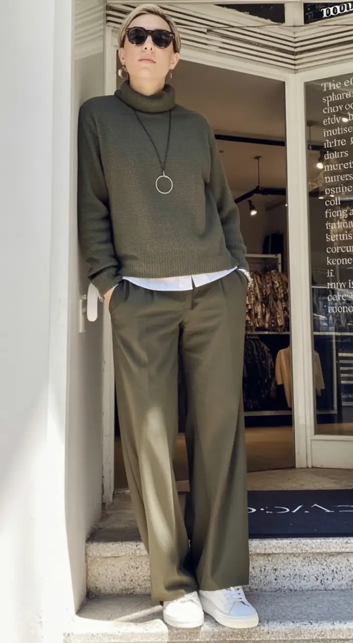 Easy fall outfits for busy moms – ideas for 2025 Minimalist Olive in Layers