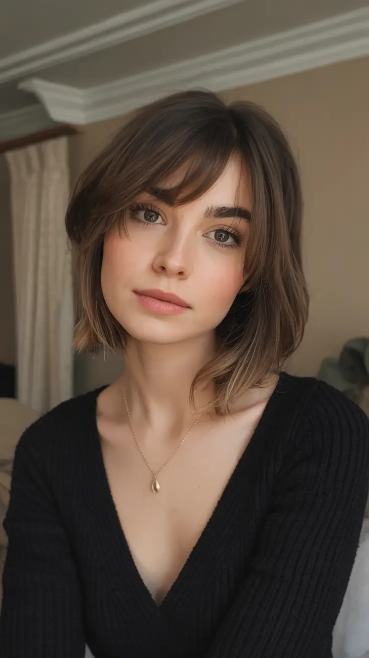 fall haircuts ideas 2025 Classic French Bob With Soft Volume