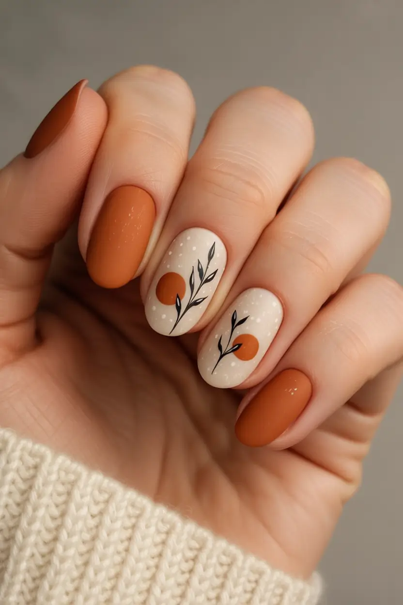 Fall Nail Art Ideas for September 2025 Soft Autumn Minimalism