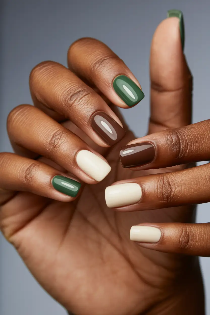 Fall Nail Colors for Brown Skin 2025 – Multitone
