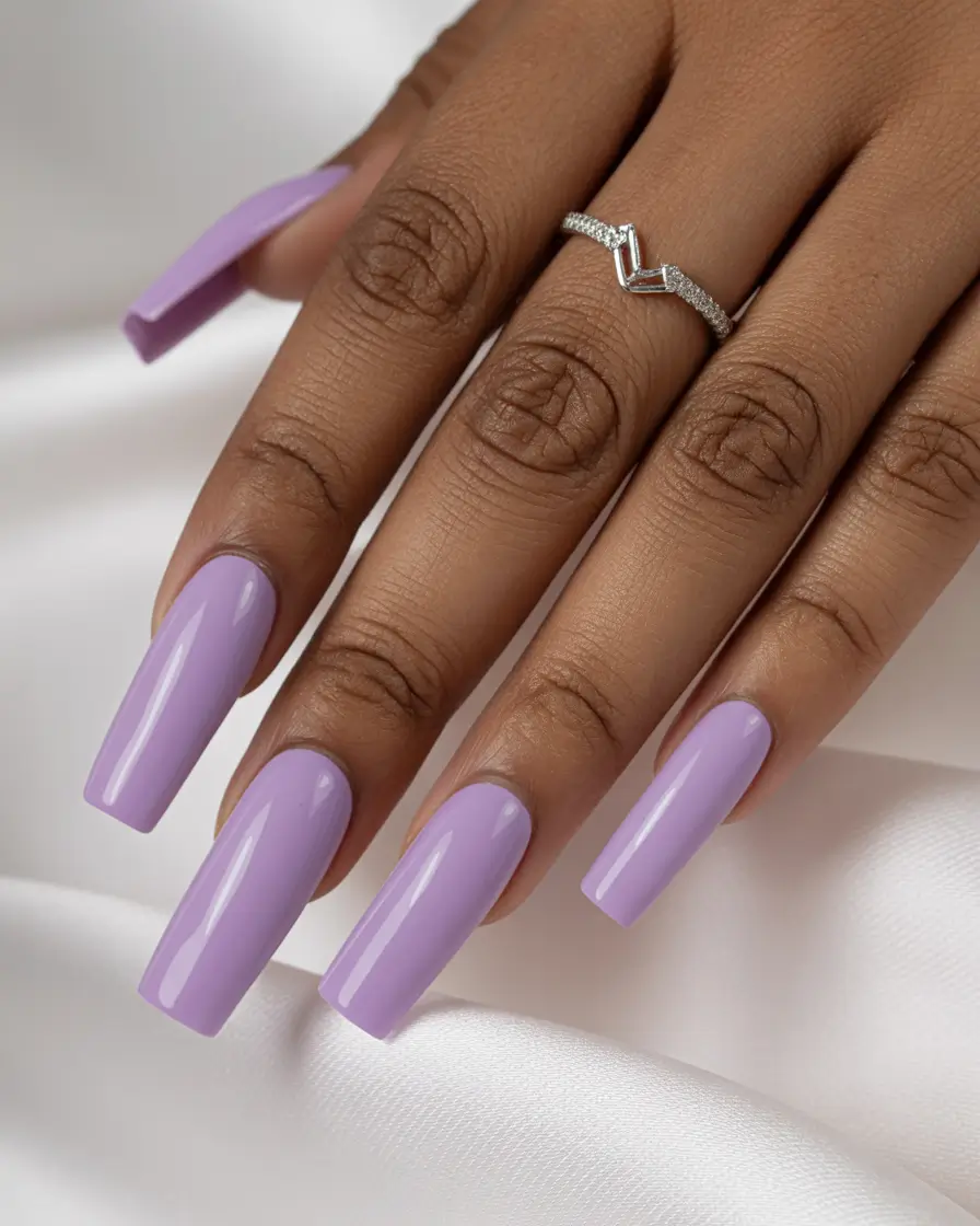 Fall Nail Colors for Brown Skin 2025 – Top Picks Lavender Dream Coffin Nails