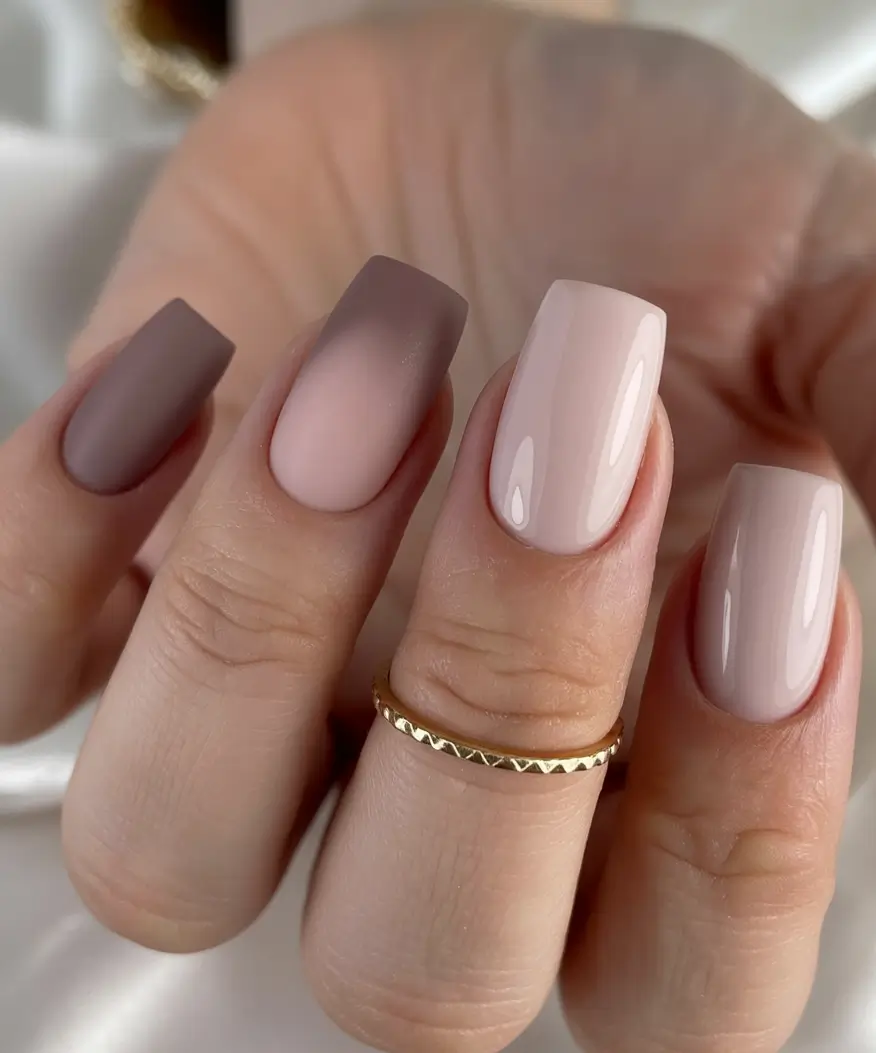 Fall nail colors for fair skin 2025 Soft Gradient Nude