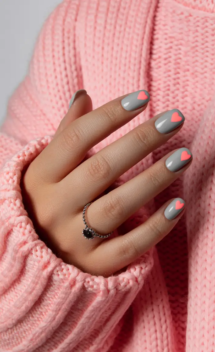 Fall nail colors for fair skin 2025 Cozy Heart Tips