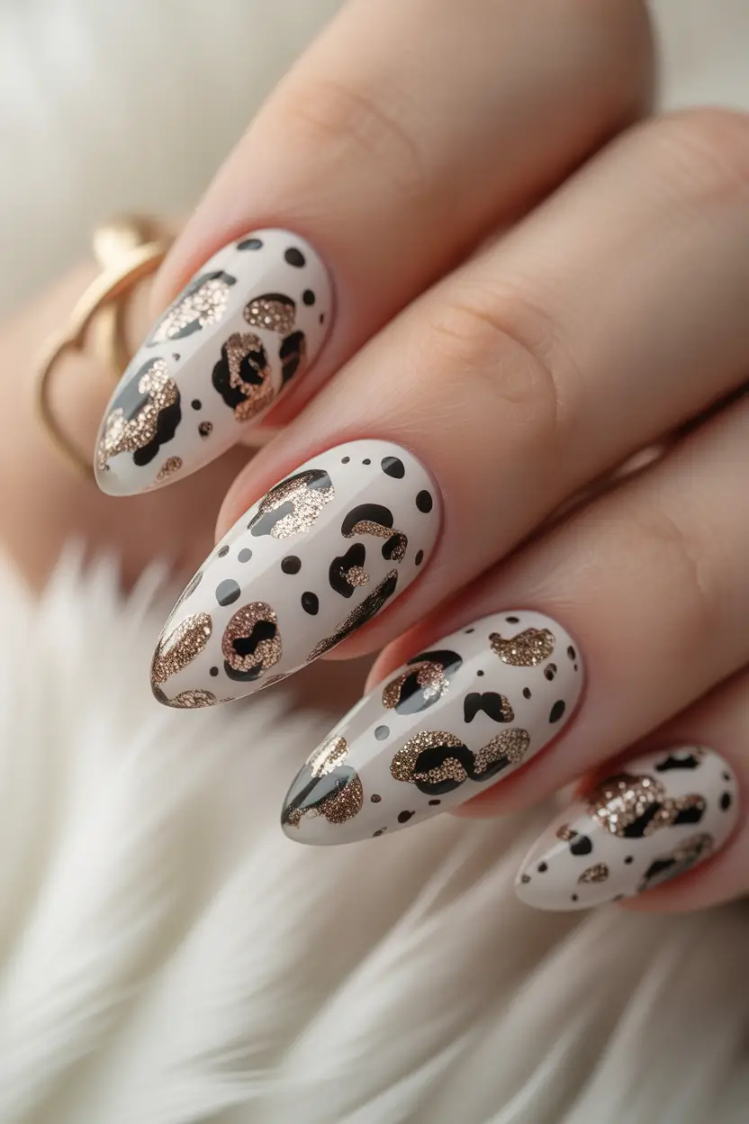 Fall Nail Design Ideas 2025 Chic Leopard Print Glam