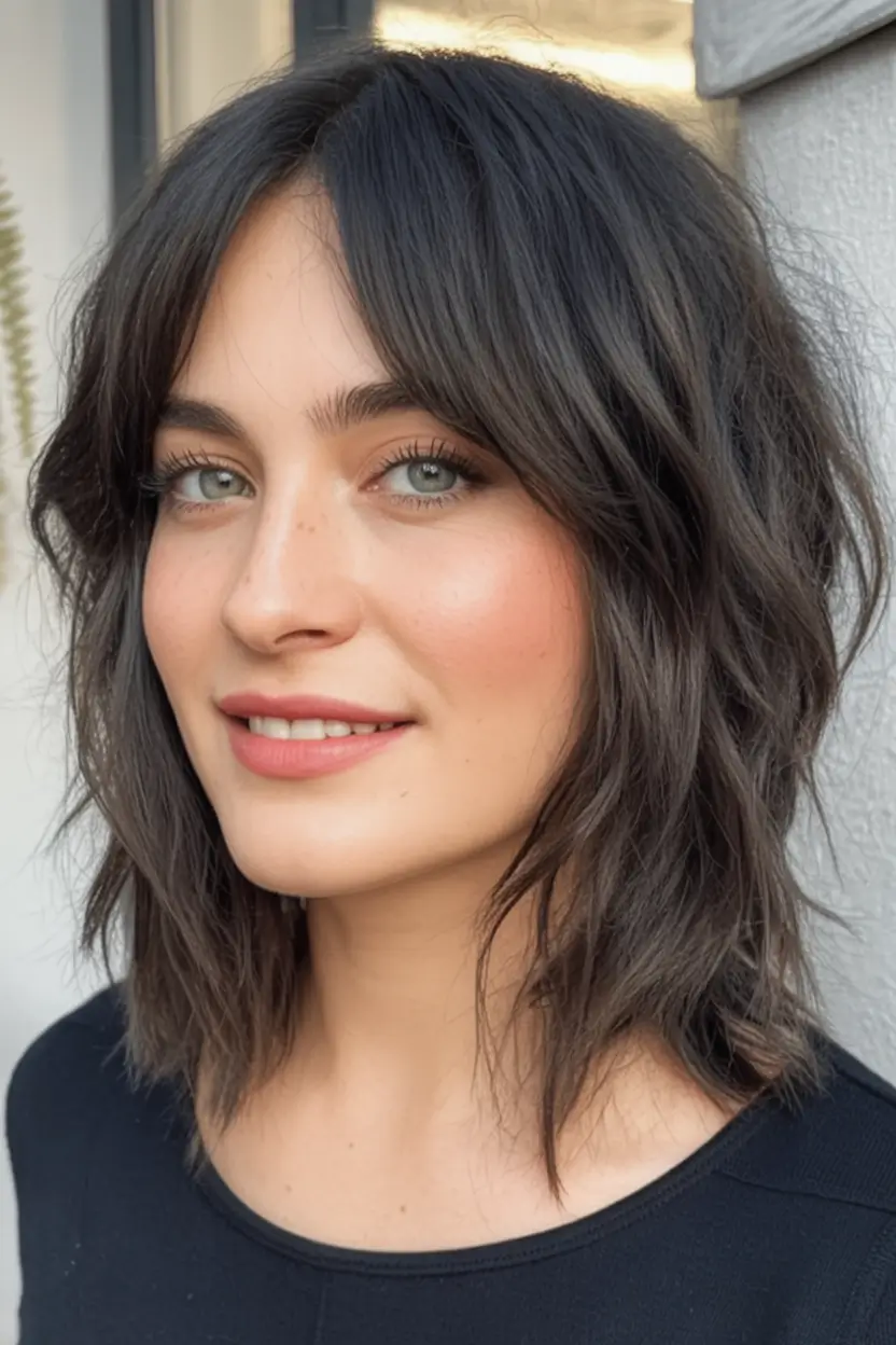 Hair Color Trends for September 2025 Textured Brunette with Soft Layers
