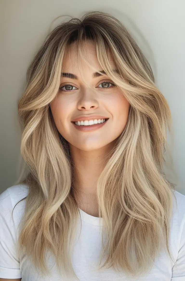 Hair Color Trends for September 2025 Golden Blonde with Face-Framing Layers